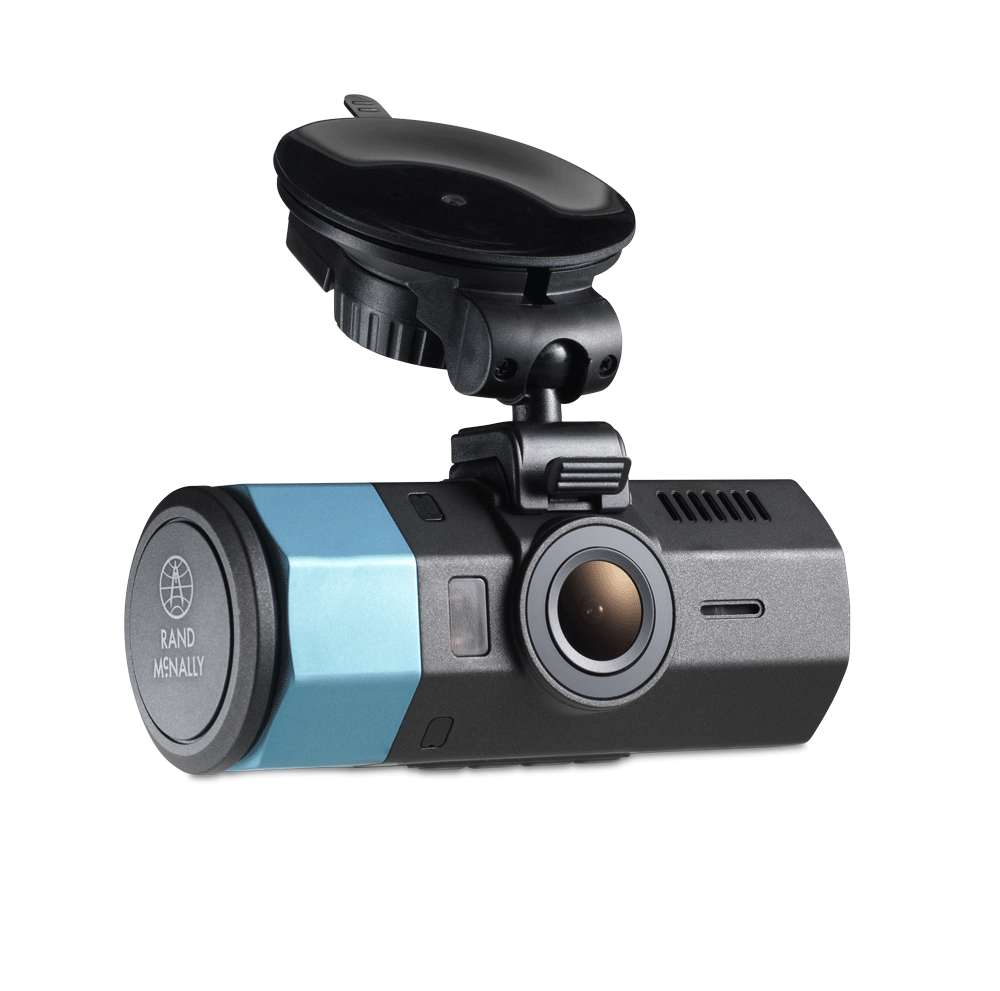 Rand McNally DashCam 100 mounted dashcam for cars with wide-angle lens
