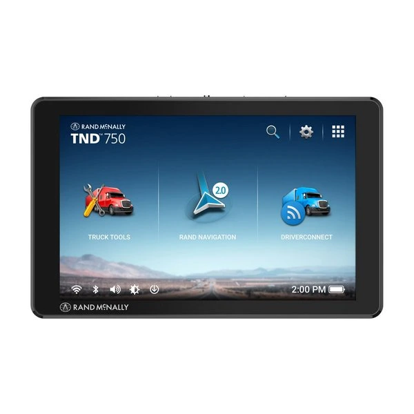 visualization of the image interface for rand mcnally TND750 model