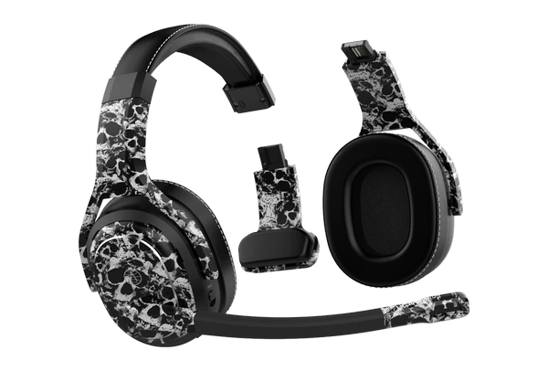Rand McNally ClearDryve 220 Certified Refurbished Wireless Bluetooth Headphones with Skulls design for versatile listening