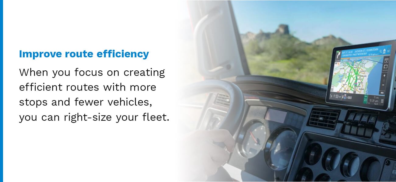 Improving route efficiency